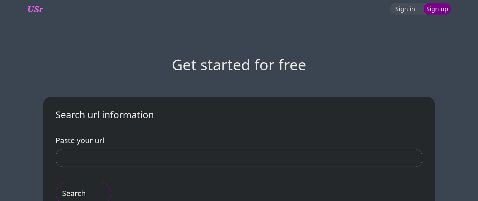 Url shortener site's image